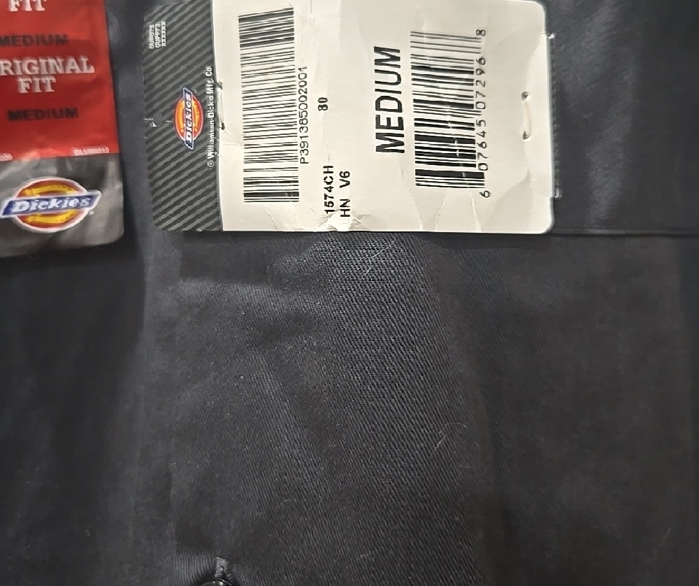 Dickies Men's Charcoal Button Down Shirt - Picture 4 of 4